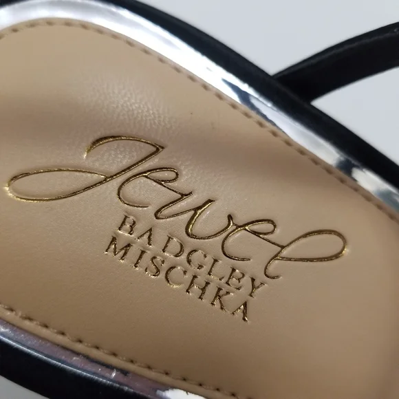 🆕️⬇️Jewel Badgley Mischka Patsy Strappy Crystal Embellished Heel - Picture 14 of 16